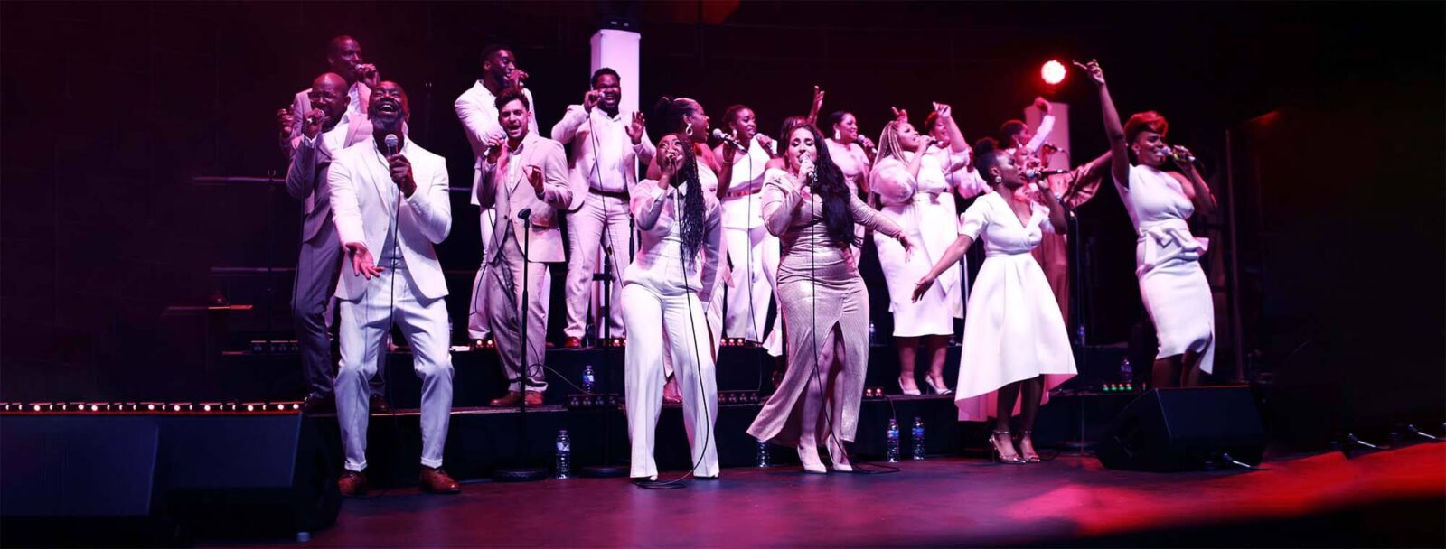 kingdom choir standing on stage